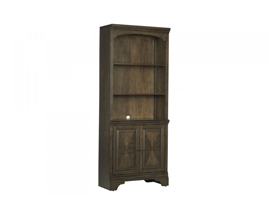 Coaster - Hartshill Bookcase With Cabinet in Burnished Oak