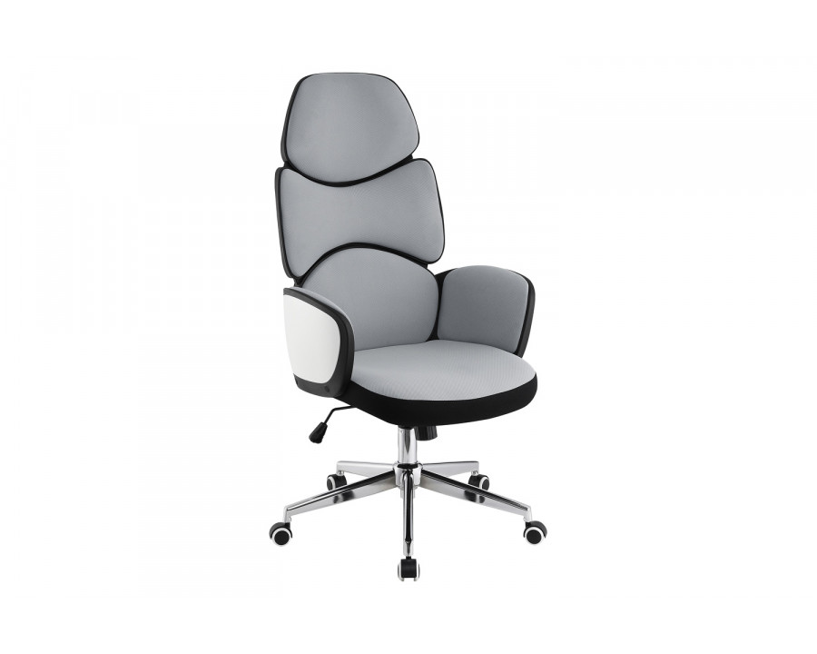 Coaster Upholstered Office Chair With Casters 881356 - Gray/Chrome