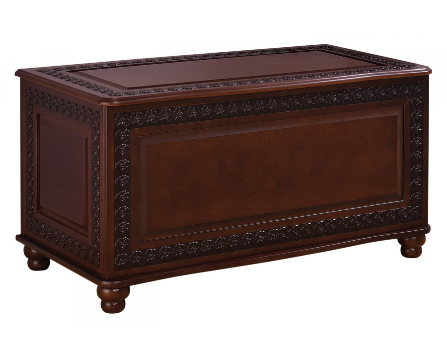 Coaster - Flip Open Storage Cedar Chest in Deep Tobacco