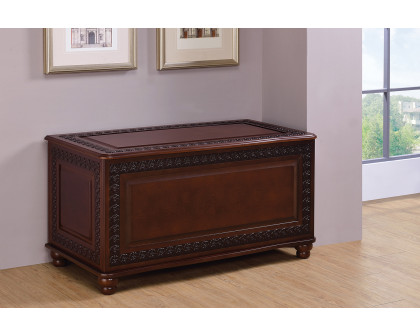 Coaster - Flip Open Storage Cedar Chest in Deep Tobacco