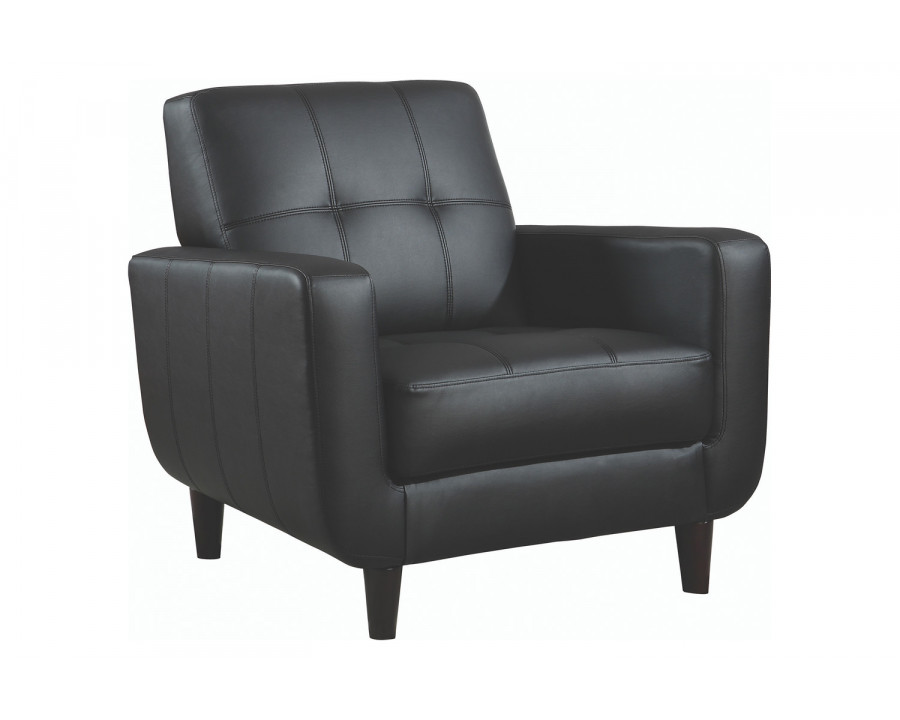 Coaster - Padded Seat Accent Chair in Black