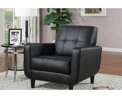 Coaster™ Padded Seat Accent Chair - Black