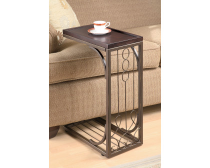 Coaster - Accent Table in Brown/Burnished Copper