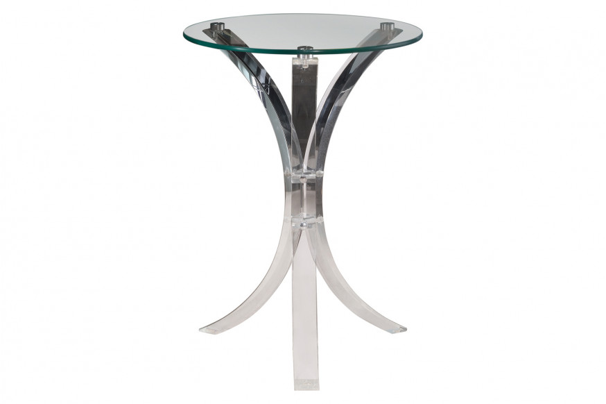 Coaster™ Round Accent Table - Clear