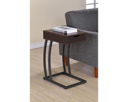 Coaster™ Accent Table with Power Outlet - Cappuccino