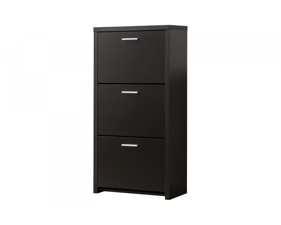 Coaster - 3-Drawer Shoe Cabinet in Black