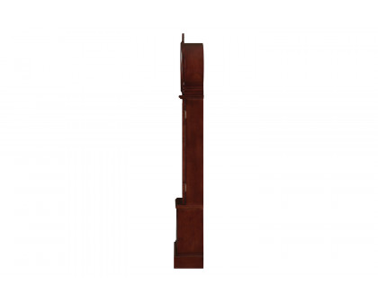 Coaster - Grandfather Clock With Chime in Brown Red