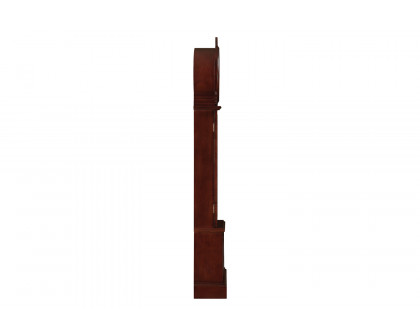 Coaster - Grandfather Clock With Chime in Brown Red