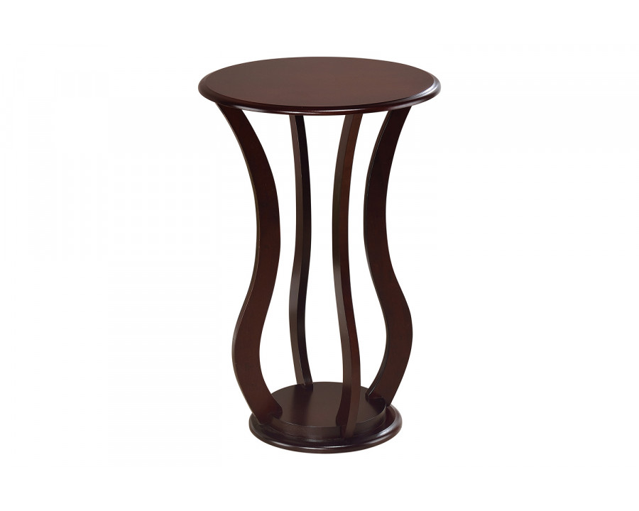 Coaster - Round Top Accent Table in Cherry