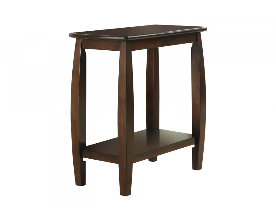 Coaster - 1-Shelf Chairside Table in Cappuccino