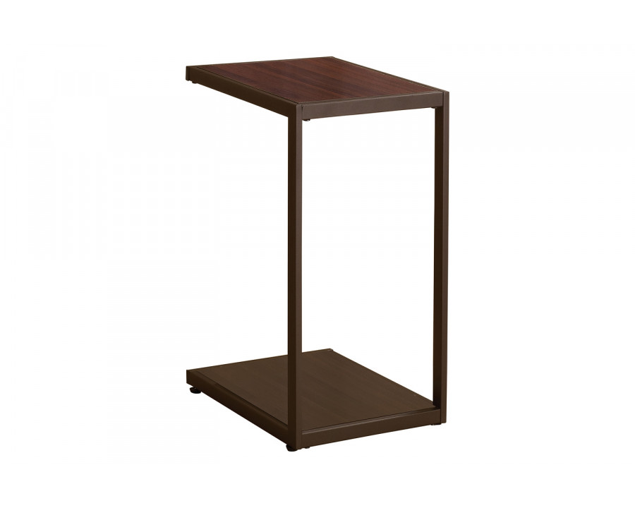 Coaster - Rectangular Accent Table With Bottom Shelf in Brown