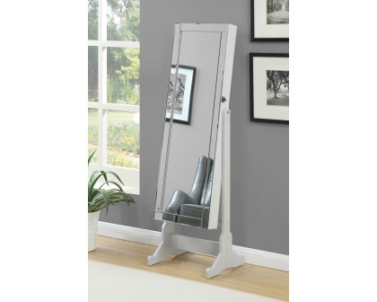 Coaster Storage Jewelry Cheval Mirror - Dove Gray