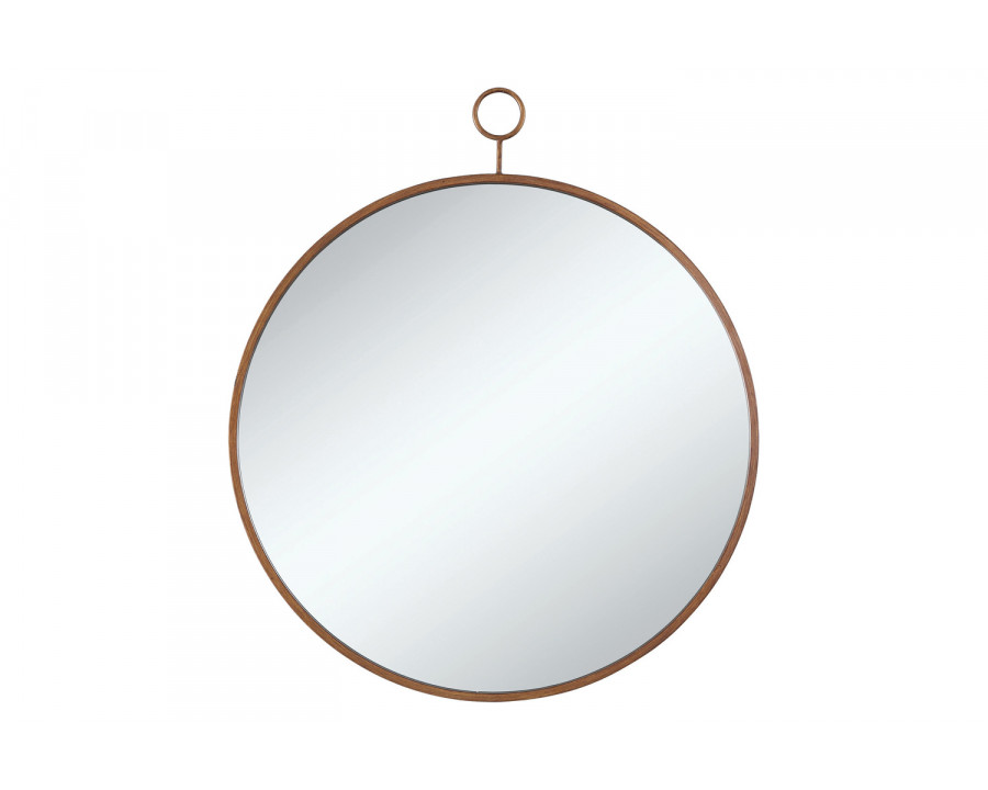 Coaster - Round Mirror in Gold