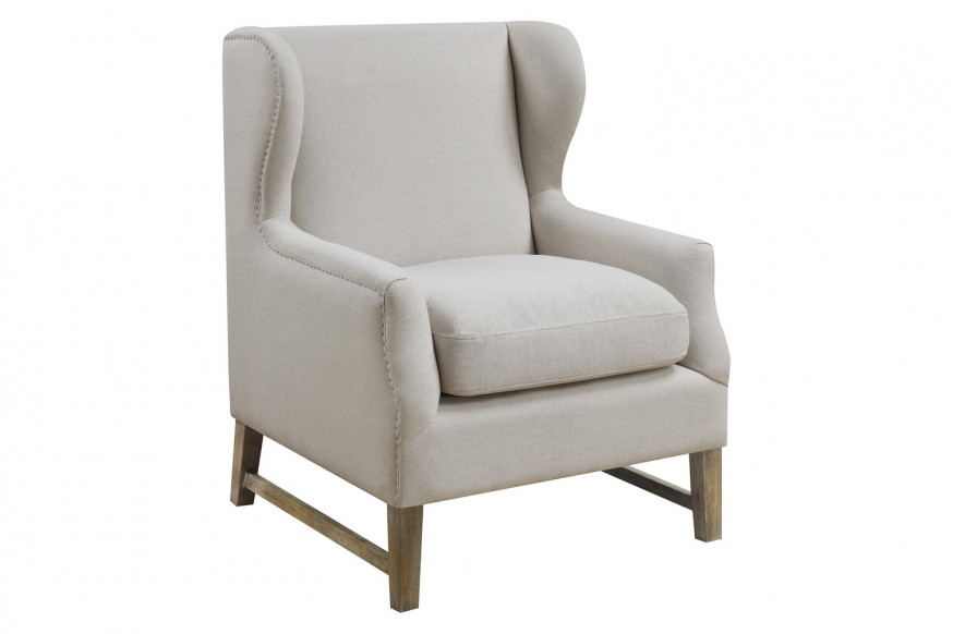 Coaster™ Wing Back Accent Chair - Cream