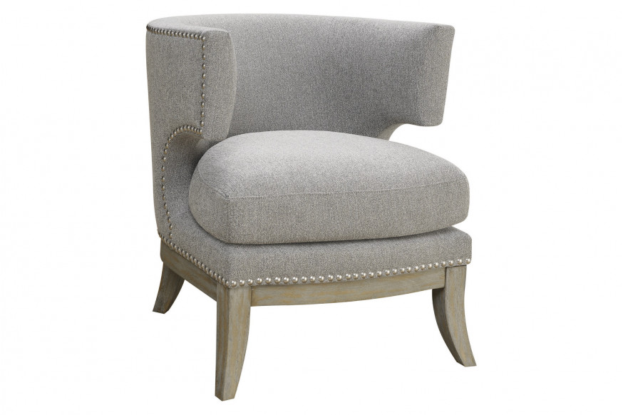 Coaster™ Barrel Back Accent Chair - Gray/Weathered Gray