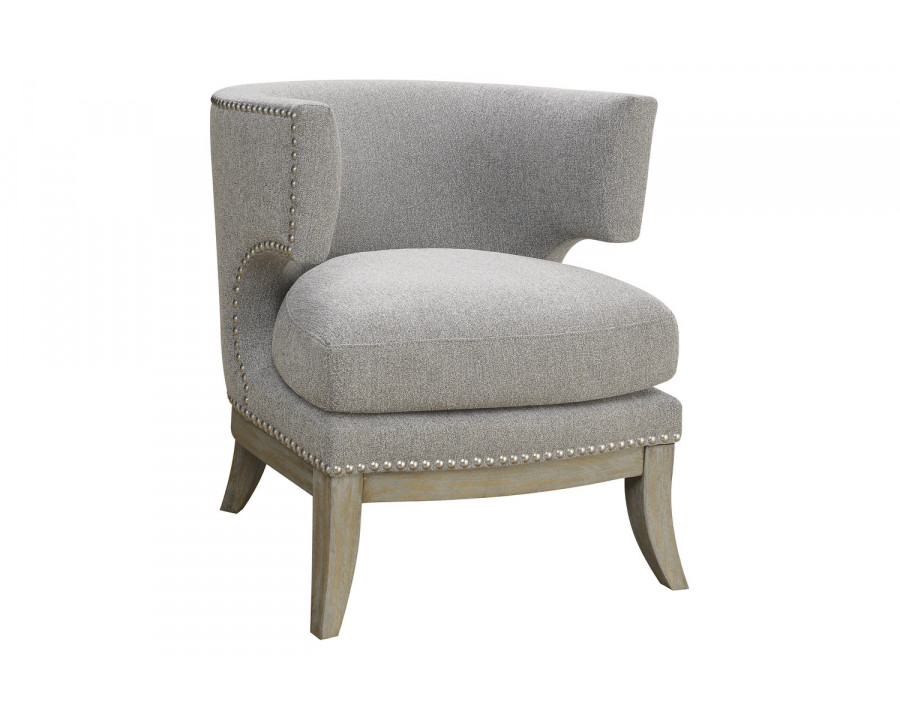 Coaster Barrel Back Accent Chair - Gray/Weathered Gray