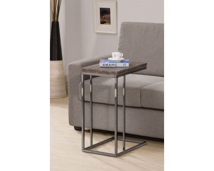 Coaster™ Expandable Top Accent Table - Weathered Gray/Black