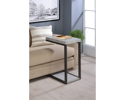 Coaster - Accent Table in Cement/Black