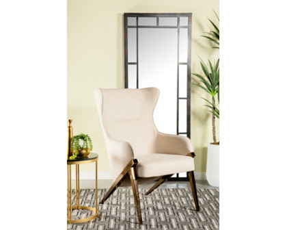 Coaster Upholstered Accent Chair - Cream/Bronze