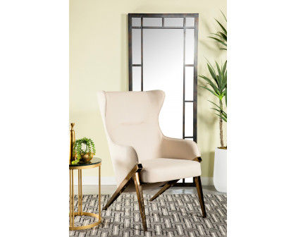 Coaster Upholstered Accent Chair - Cream/Bronze