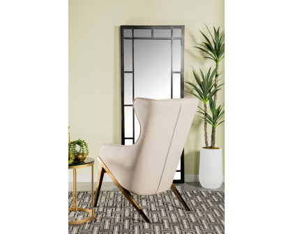 Coaster Upholstered Accent Chair - Cream/Bronze