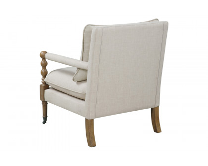 Coaster™ Upholstered Accent Chair With Casters - Beige