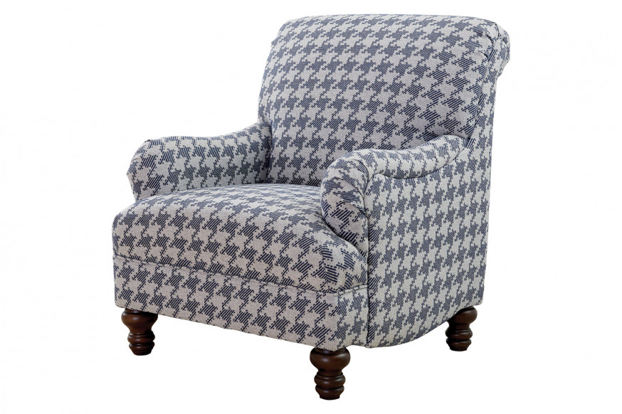 Coaster™ Glenn Recessed Arms Accent Chair - Blue