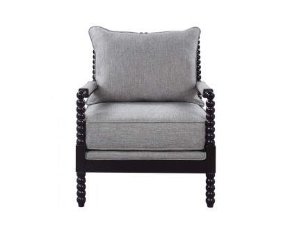 Coaster™ Cushion Back Accent Chair - Gray/Black