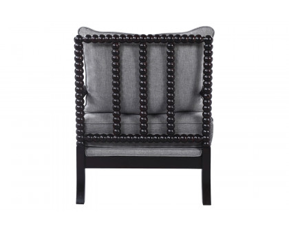 Coaster™ Cushion Back Accent Chair - Gray/Black