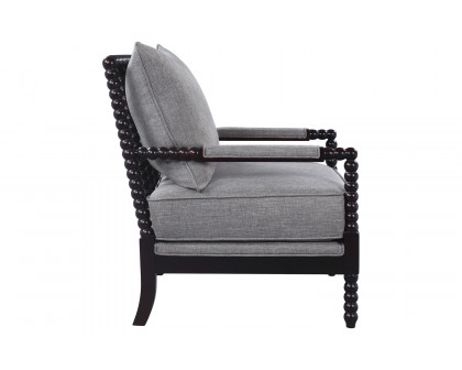 Coaster™ Cushion Back Accent Chair - Gray/Black