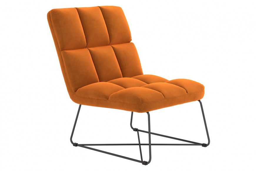 Coaster™ Armless Upholstered Accent Chair - Burnt Orange