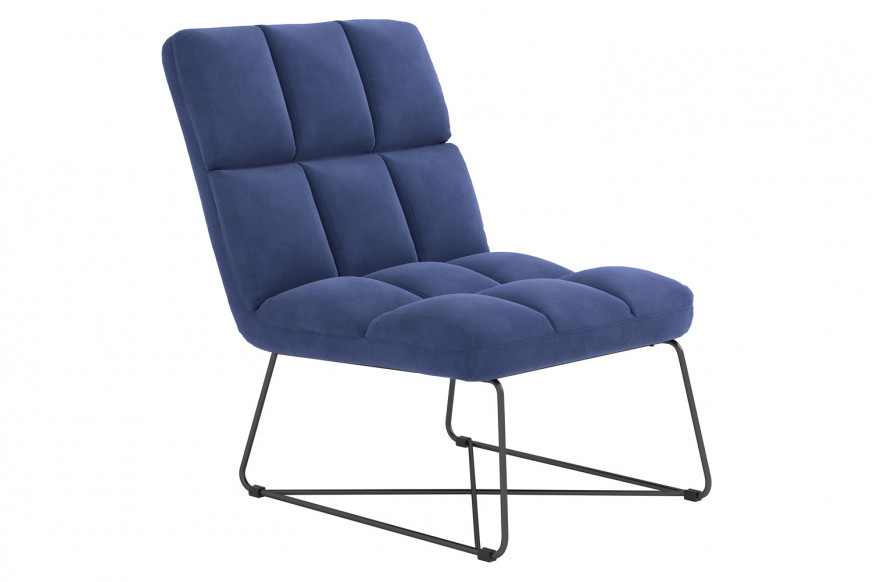 Coaster™ Armless Upholstered Accent Chair - Midnight Blue