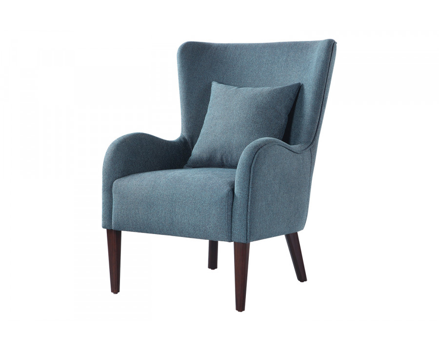 Coaster Curved Arm Upholstered Accent Chair - Blue