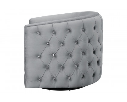 Coaster™ Upholstered Swivel Accent Chair - Gray