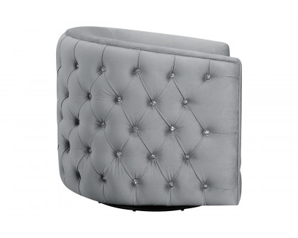 Coaster™ Upholstered Swivel Accent Chair - Gray