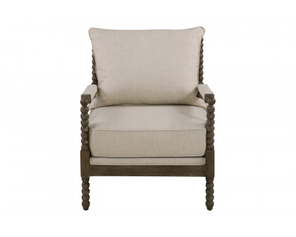 Coaster™ Cushion Back Accent Chair - Oatmeal/Natural