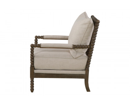 Coaster™ Cushion Back Accent Chair - Oatmeal/Natural