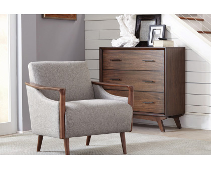 Coaster™ Upholstered Accent Chair - Gray/Brown