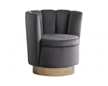 Coaster - Channeled Tufted Swivel Chair