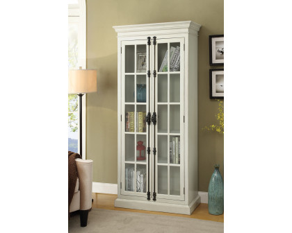 Coaster - 2-Door Tall Cabinet 910187 in Antique White