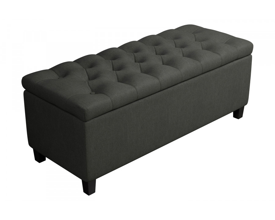 Coaster - Lift Top Storage Bench in Charcoal