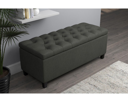 Coaster - Lift Top Storage Bench in Charcoal