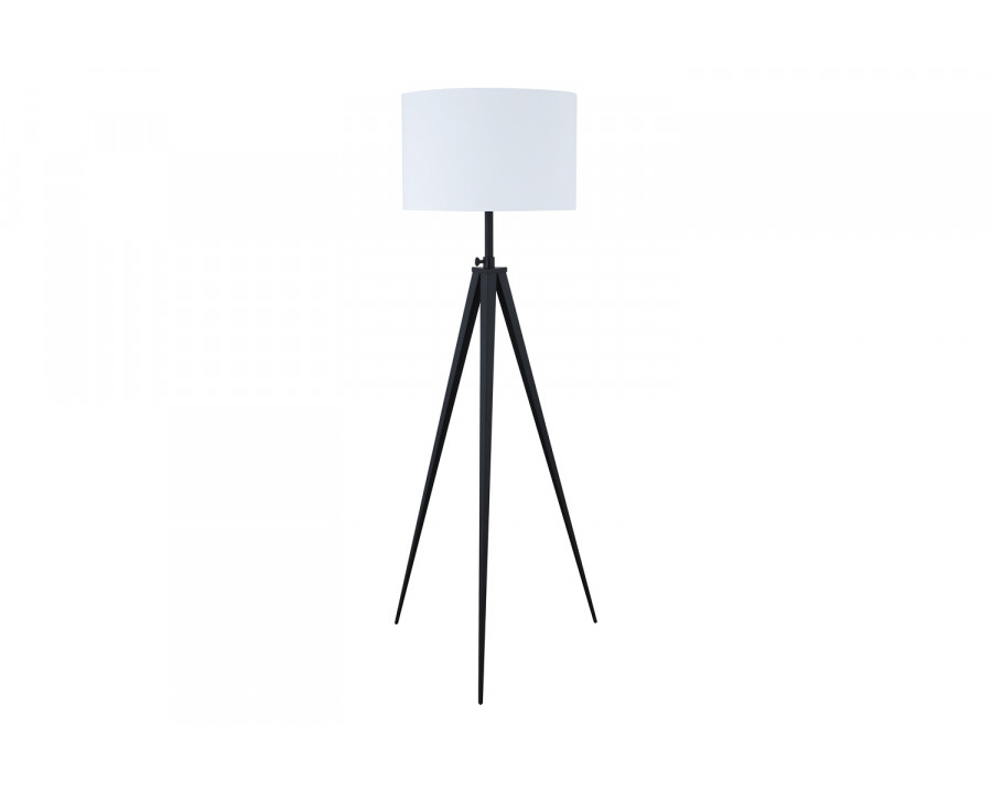 Coaster - Tripod Legs Floor Lamp in White/Black