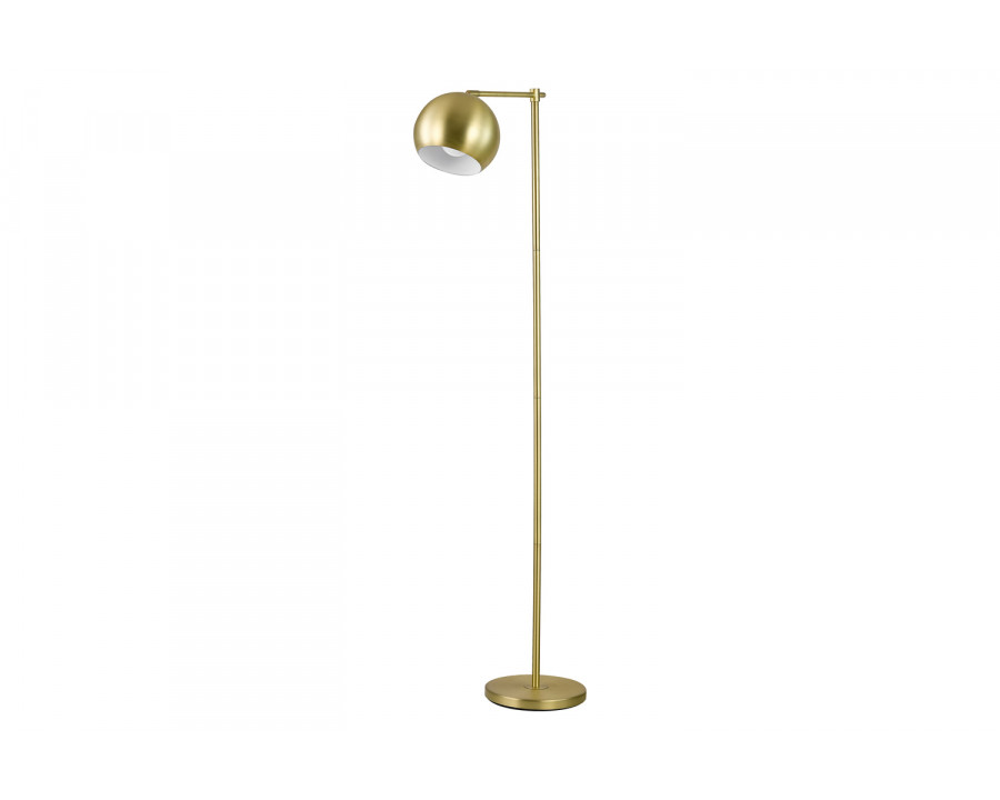 Coaster - 1-Light Dome Shade Floor Lamp in Brass