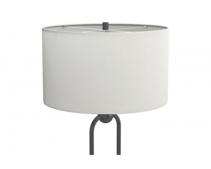 Coaster - Drum Shade Floor Lamp in White/Orb