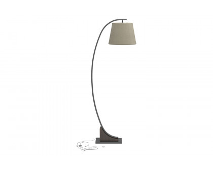 Coaster - Empire Shade Floor Lamp in Oat/Brown/Orb