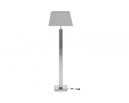 Coaster - Geometric Base Floor Lamp in Silver