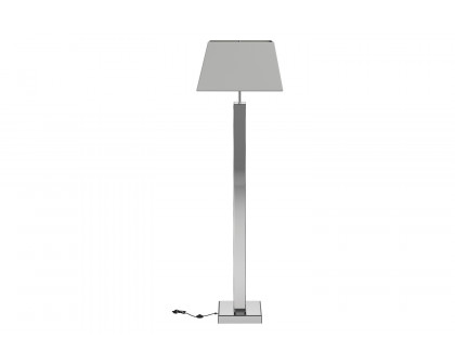 Coaster - Geometric Base Floor Lamp in Silver