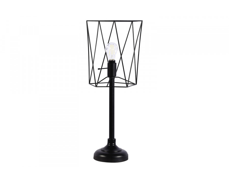 Coaster - Metal Slender Torch Table Lamp in Black