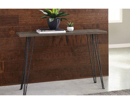 Coaster - Rectangular Console Table in Concrete/Black